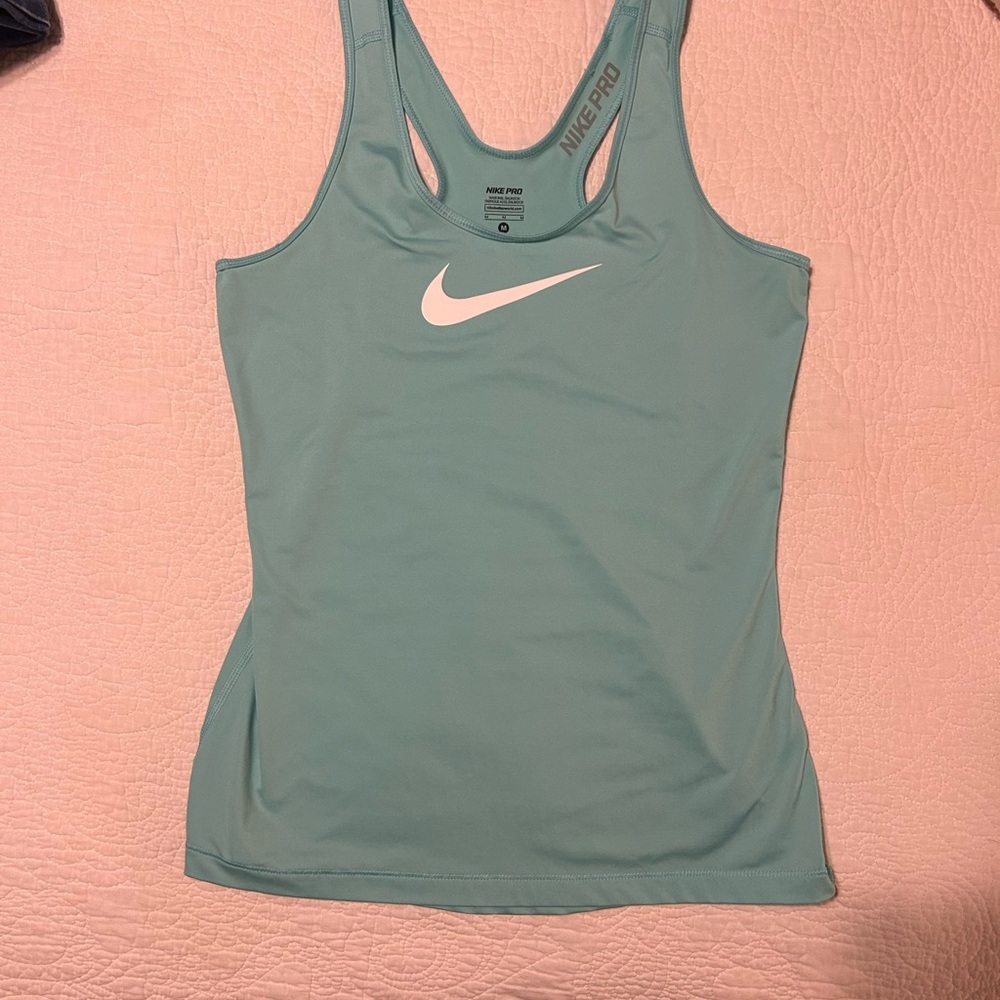 Nike Pro Women's Teal Racerback Tank Top